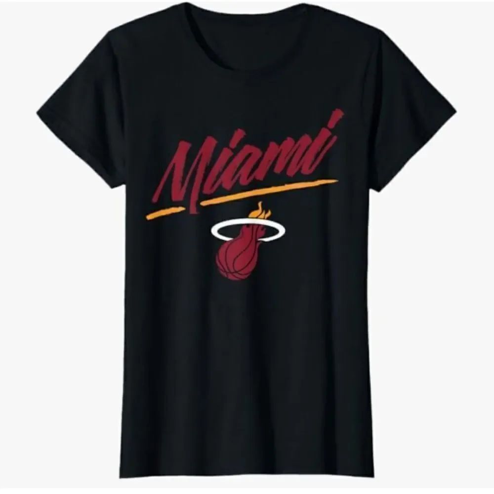 NBA Miami Heat Marker Script Ladies Cut T-Shirt small